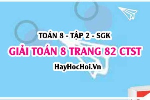 Giải Toán 8 trang 82 tập 2 Chân trời sáng tạo